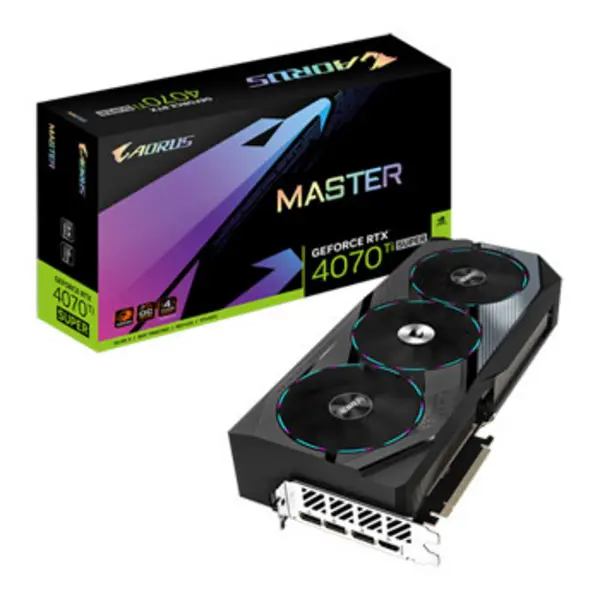 Image of Gigabyte Gigabyte AORUS GeForce RTX 4070 Ti SUPER MASTER 16G NVIDIA 16GB GDDR6X GV-N407TSAORUS M-16GD