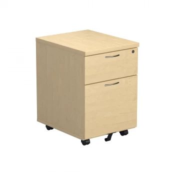 Image of 2 Drawer Mobile Pedestal - Maple