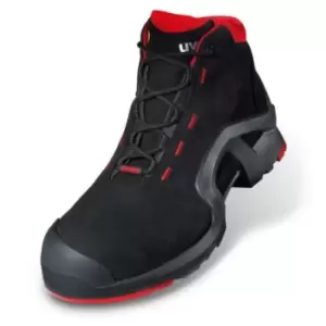 Image of Uvex 1-8517 Black/Red ESD Safe Non Metal Toe Capped Unisex Safety Boots, EU 41
