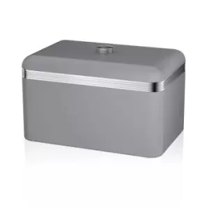 Image of Swan Retro Grey Bread Bin