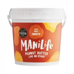 Image of Manilife Deep Roast Smooth Peanut Butter- 1kg
