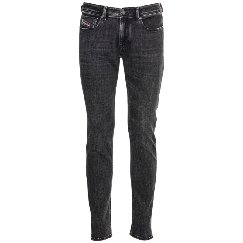 Image of Diesel Mens Sleenker Dark Grey Denim Jeans Size: 33R Grey Male 33R