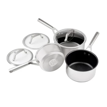 Image of Ninja Foodi Zerostick Stainless Steel 16/18/20cm Saucepan C63000UK