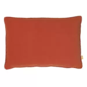 Image of Cosmo Rectangular Velvet Cushion Brick, Brick / 30 x 50cm / Polyester Filled