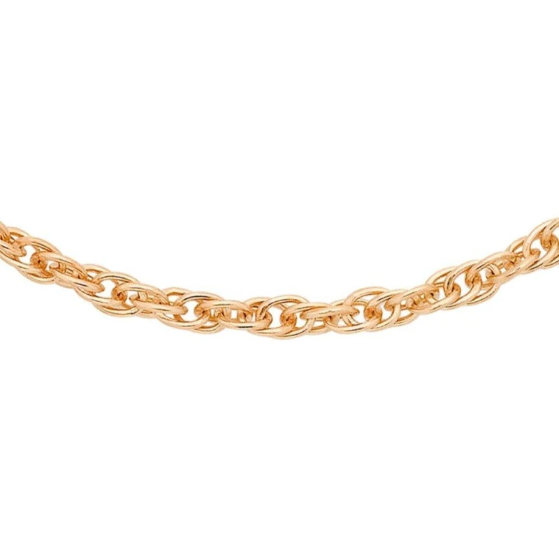 Image of Be You 9ct Rose Gold Prince of Wales Chain Rose Gold female 18inch