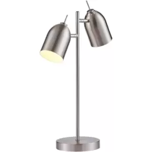 Image of Teamson Home - Mason Table Lamp With Chrome Shade VN-L00063NB-UK - Chrome Finish