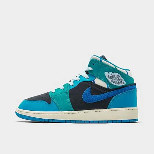 Image of Big Kids Air Jordan Retro 1 Mid Sneaker School Casual Shoes