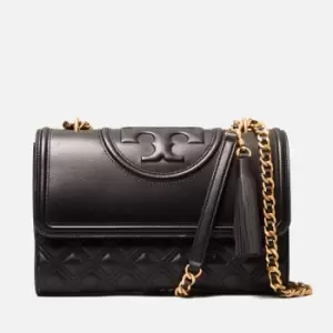 Image of Tory Burch Womens Fleming Convertible Shoulder Bag - Black