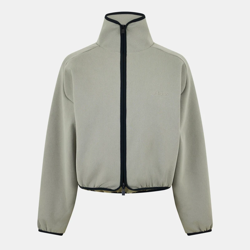 Image of adidas Womens Athletics Full-Zip Fleece Clay female 8 (XS)