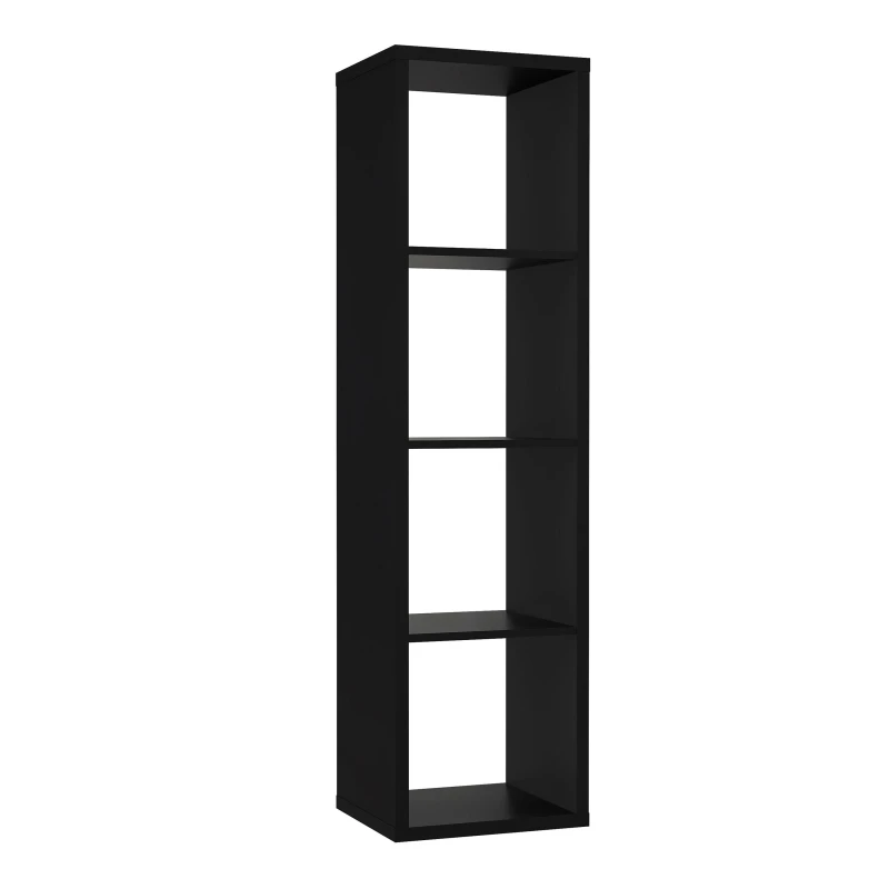 Image of Furniture To Go Mauro 3 Shelves Storage Unit in in Black Unisex