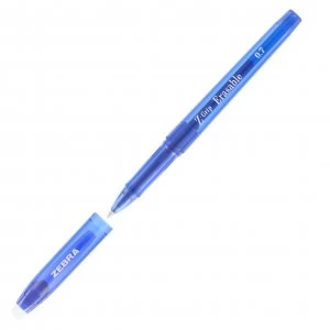 Image of Zebra Z-Grip Erasable Gel Blue Ink 0.7mm PK2