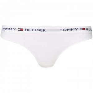 Image of Tommy Bodywear Iconic cotton thong - White
