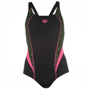 Image of Arena Microcarbonite Swimsuit Ladies - Black/Pink