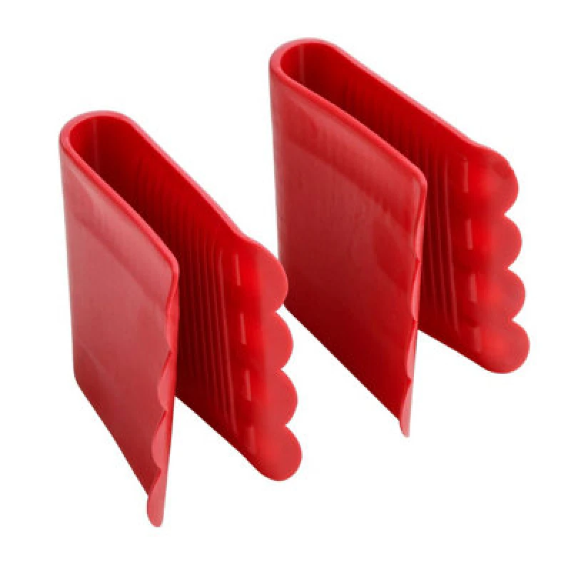 Image of Premier Housewares Dora Set of 2 Anti Scald Grips Red