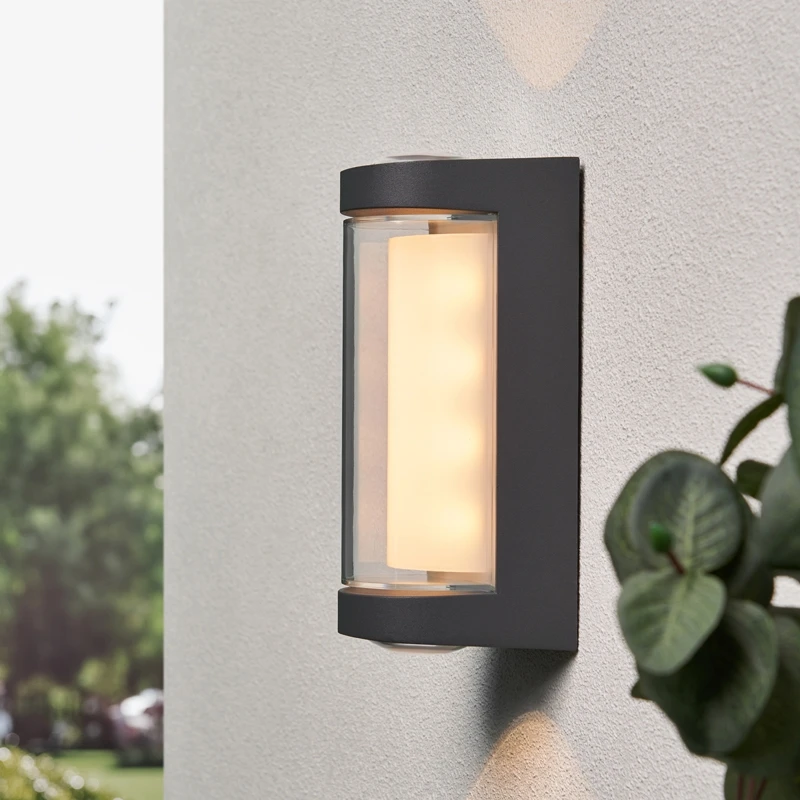 Image of Zink Anak 6W LED Up and Down Outdoor Wall Light CCT in Anthracite