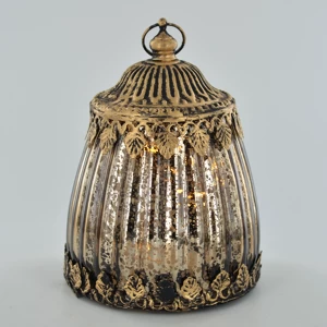 Image of LED Lantern Bronze H15cm