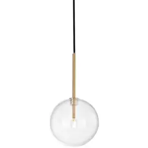 Image of Ideal Lux EQUINOXE 15cm Globe Pendant Ceiling Light Brass