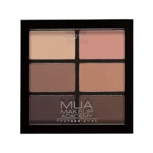 Image of MUA Professional 6 Shade Palette Soft Suedes Multi