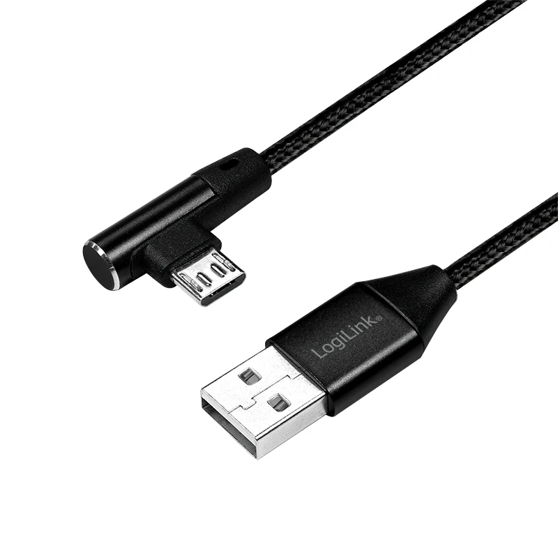 Image of LogiLink CU0142 USB cable USB 2.0 0.3 m USB A Micro-USB B Black