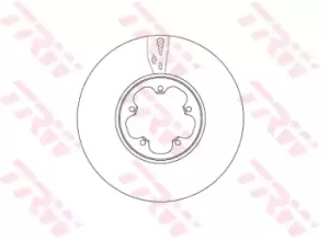 Image of TRW Brake disc DF6752S Brake rotor,Brake discs FORD,Transit V363 Kastenwagen (FCD, FDD),Transit Custom V362 Kastenwagen (FY, FZ),TRANSIT MK-7 Bus