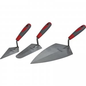 Image of Faithfull 3 Piece Soft Grip Trowel Set