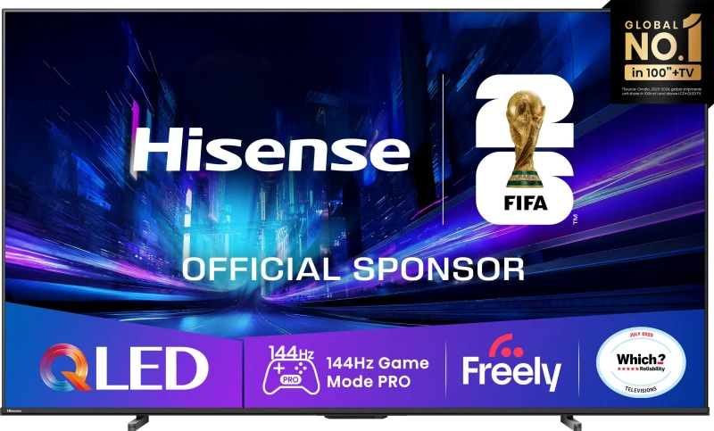 Image of Hisense E78Q Pro 100" Smart 4K Ultra HD TV - 100E78QTUK PRO