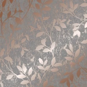 Image of Graham & Brown Superfresco Colours Milan Trail Wallpaper - Rose Gold