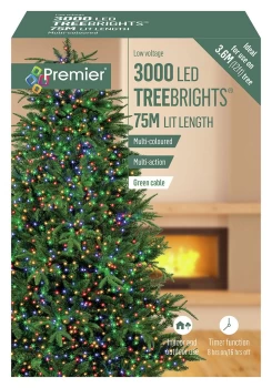 Image of Premier 3000 Multi-function Christmas LED Lights - 5m