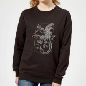 Image of Harry Potter Hungarian Horntail Dragon Womens Sweatshirt - Black - 3XL - Black