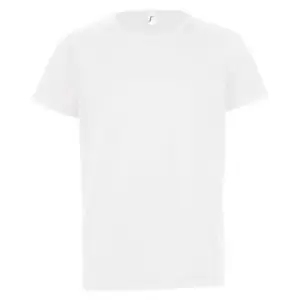 Image of SOLS Childrens/Kids Sporty Unisex Short Sleeve T-Shirt (10yrs) (White)