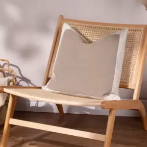 Image of Auden Linen Velvet Cushion Doe, Doe / 50 x 50cm / Polyester Filled