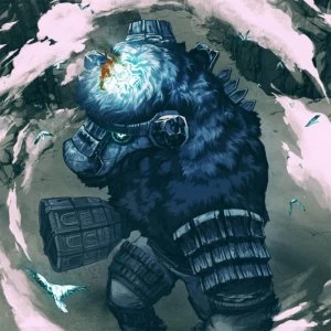 Image of iam8bit - Shadow of the Colossus (Original Video Game Soundtrack) 2xLP (Clear & Blue)