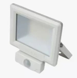 Image of Robus Hi-Lume 10W LED Floodlight With PIR Sensor IP65 White 4000K - RHL1040P-01
