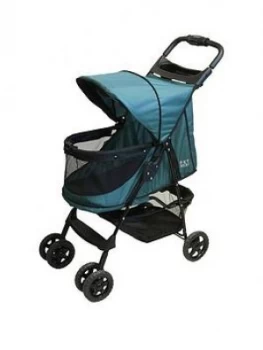 Image of Happy Trails No-Zip Pet Stroller Emerald