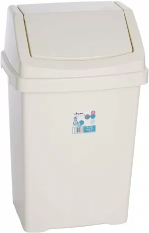 Image of Wham Casa 15L Swing Bin- Cream