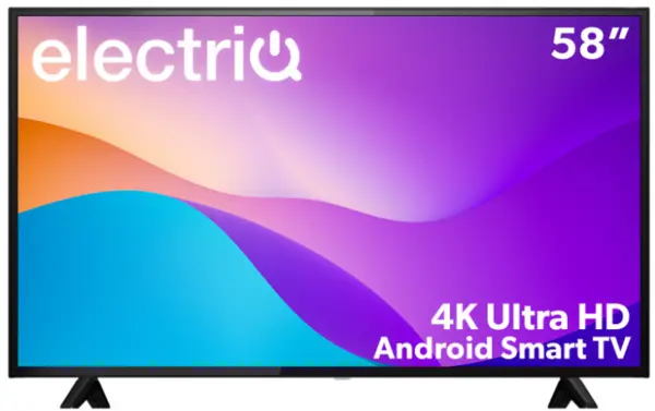 Image of electriQ 58" E58UHDHDRSQ Smart 4K Ultra HD LED TV