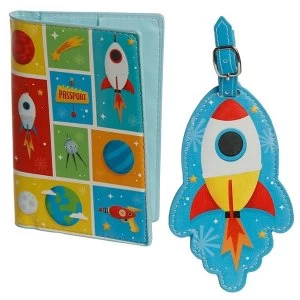 Image of Space Cadet Passport Holder and Luggage Tag Set