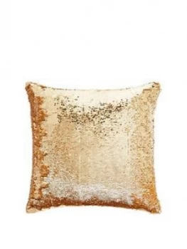 Image of Tess Daly Sequin Gold Cushion