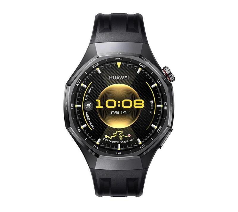 Image of Huawei Watch GT 6 Pro - Titanium with Black Fluoroelastomer Strap, 46 mm, Silver/Grey,Black 6942103168185