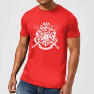 Image of Harry Potter Hogwarts House Crest Mens T-Shirt - Red - S