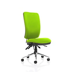 Image of Dynamic Independent Seat & Back Task Operator Chair Without Arms and Without Headrest High Back Chiro Myrrh Green Seat