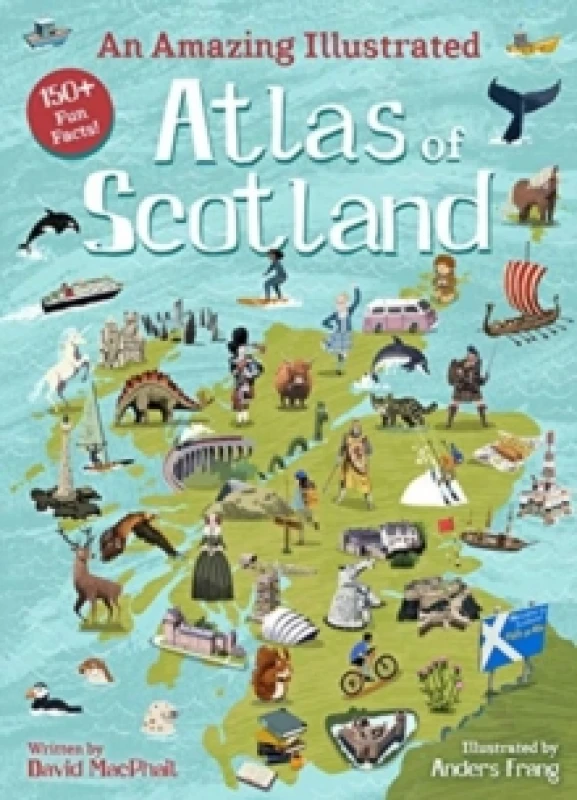 Image of David MacPhail An Amazing Illustrated Atlas of Scotland Book Multi unisex