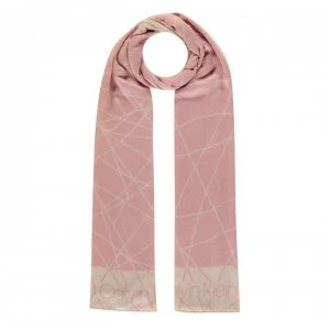 Image of Calvin Klein Scribble Scarf - Sand/SilPnk 0F7