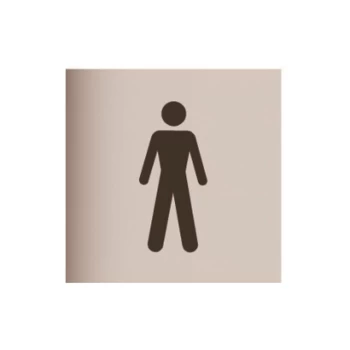 Image of Metal Effect Gent Symbol 10x10cm - MEP60 - House Nameplate Co