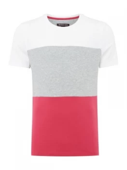 Image of Mens Michael Kors Colour Block T Shirt Pink