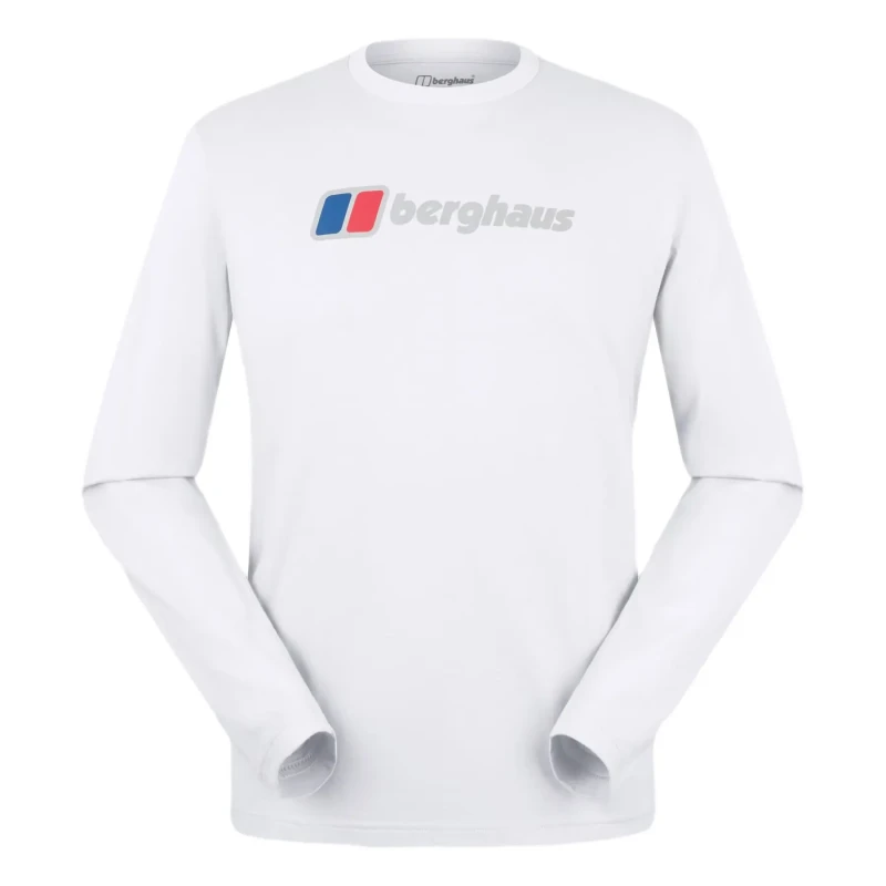 Image of Long sleeve T-Shirt with large logo Berghaus Blanc Male S