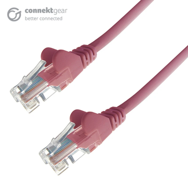 Image of connektgear 3m RJ45 CAT6 UTP Stranded Flush Moulded LS0H Network Cable