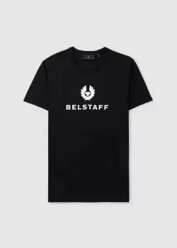 Image of Belstaff Mens Signature T-Shirt In Black