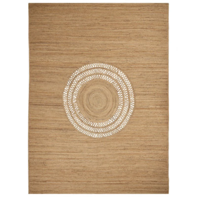 Image of Beliani Rug Bogazoren Beige 300 X 400 Cm Jute
