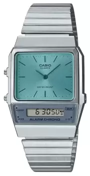 Image of Casio AQ-800EC-2AEF Vintage Blue Dial Stainless Steel Watch